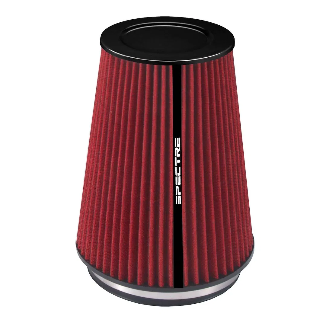 HPR9881 – SPECTRE Air Filter, Washable Red Pre-Oiled Non Woven Synthetic Tapered Cone For Velocity Stack Adapters 5.2...
